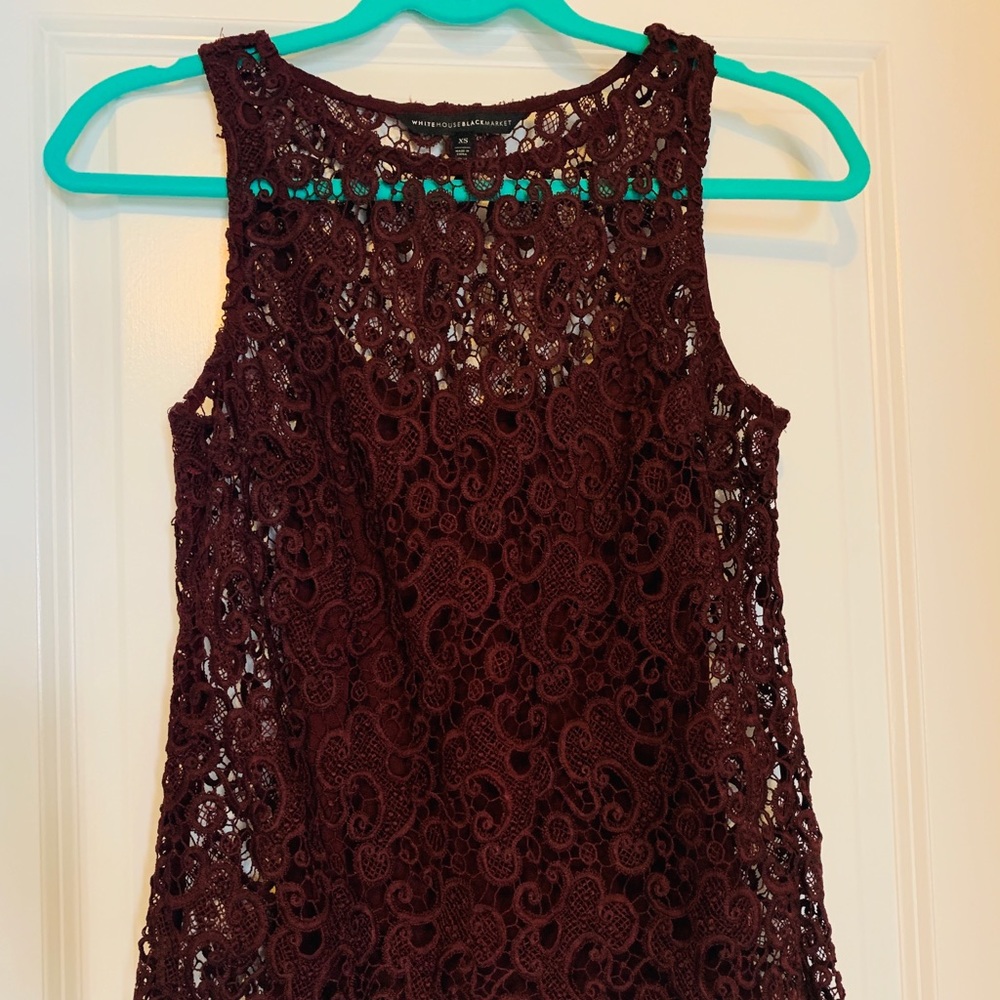 White House Black Market Lace Tank